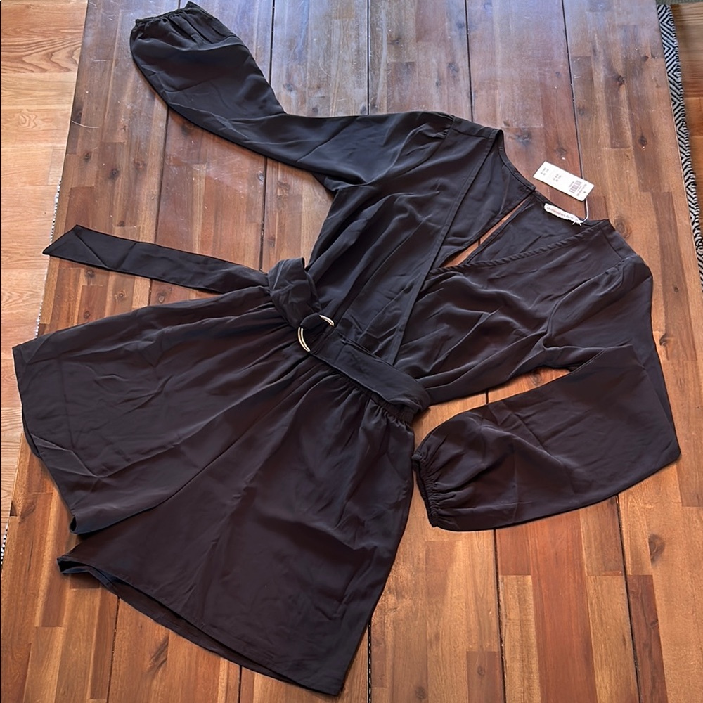 Abercrombie & Fitch Black Long Sleeve Romper
